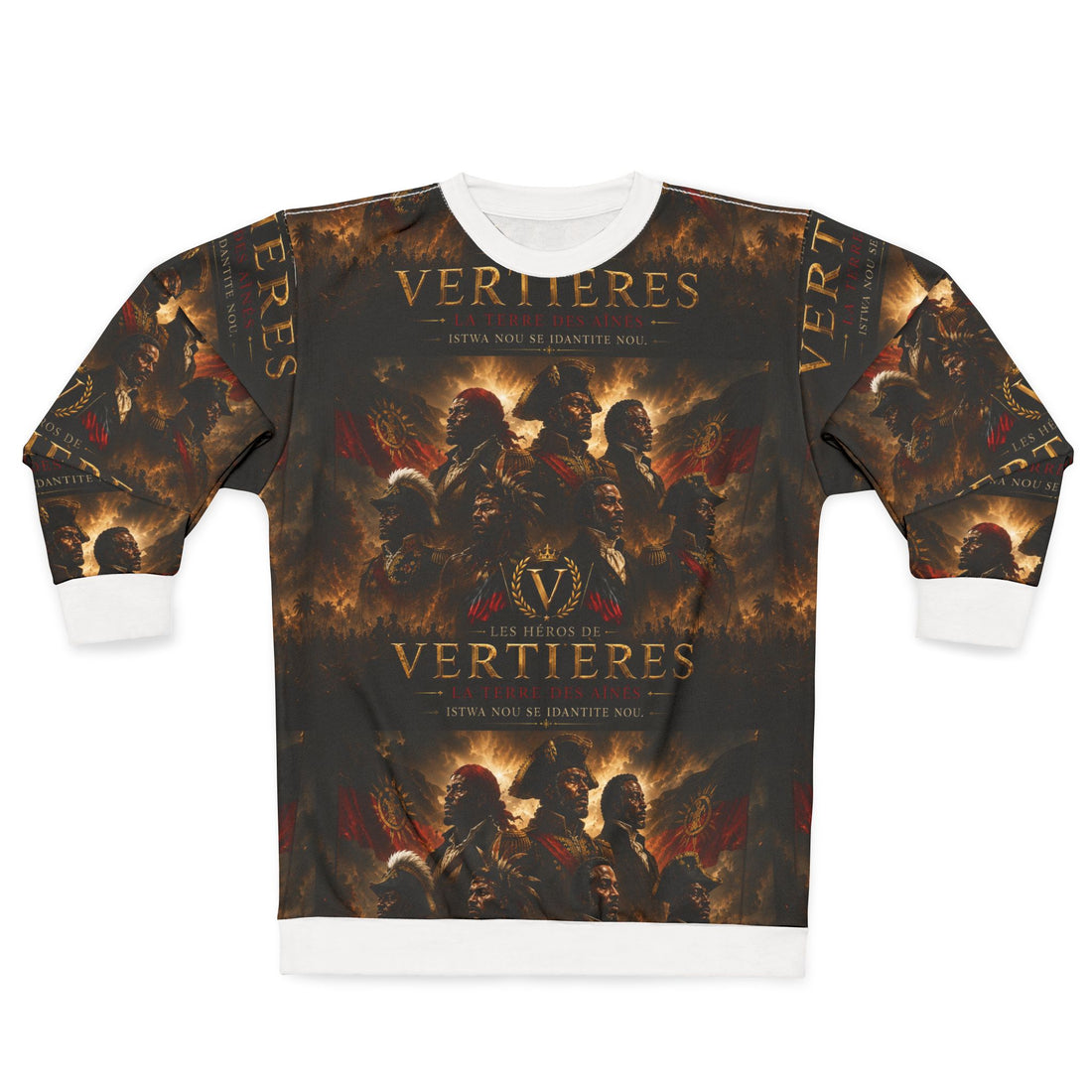 1803-Vertières Battle Crest Sweatshirt — Historic Haitian Revolution Tribute by AGITAYITI.