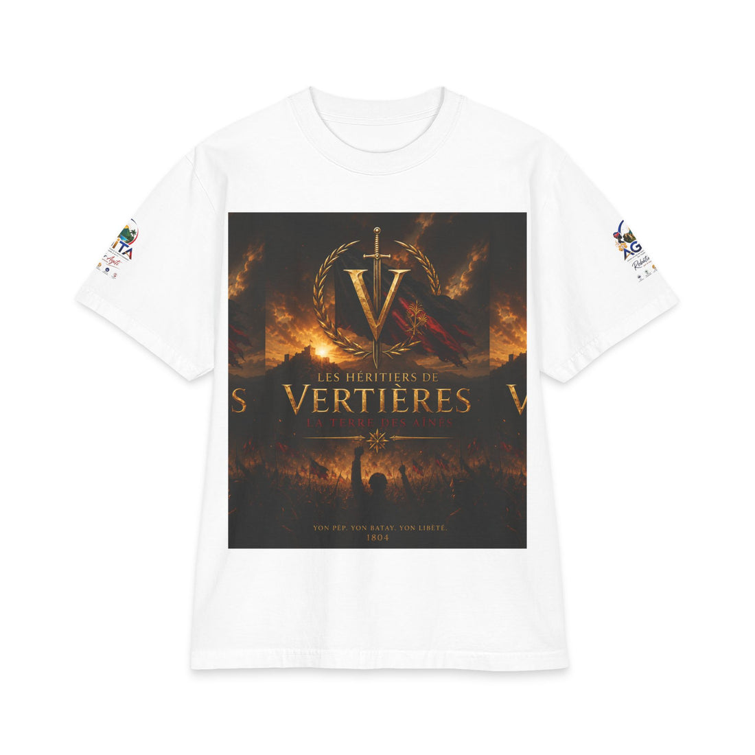 Vertieres Tribute T-Shirt — "Les Héritiers de Vertières" Historical Battle Tee