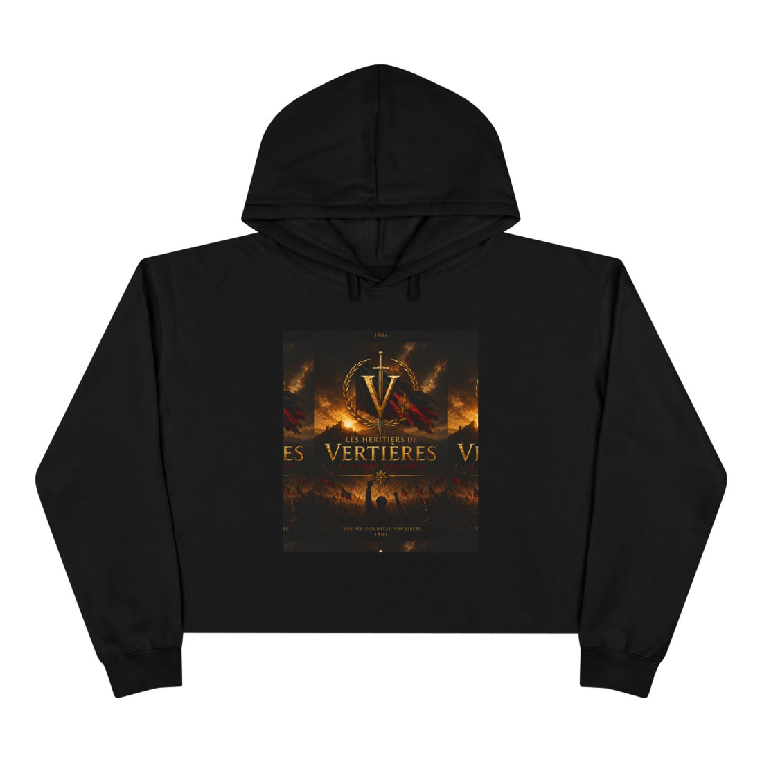 Vertiere Univers's Crop Hoodie. By AGITAYITI.