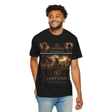 Vertieres Battle Scene T-Shirt — Historical War Art Tee by AGITAYITI.