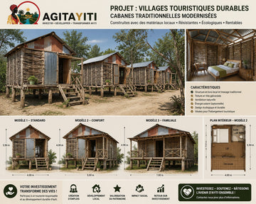 Construction cabanes Riviere Laquinthe Gonaives-Ayiti